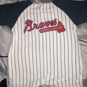 Major League One Pieces - Atlanta Braves 3-6 months romper Major League One Pieces - Atlanta Braves 3-6 months romper